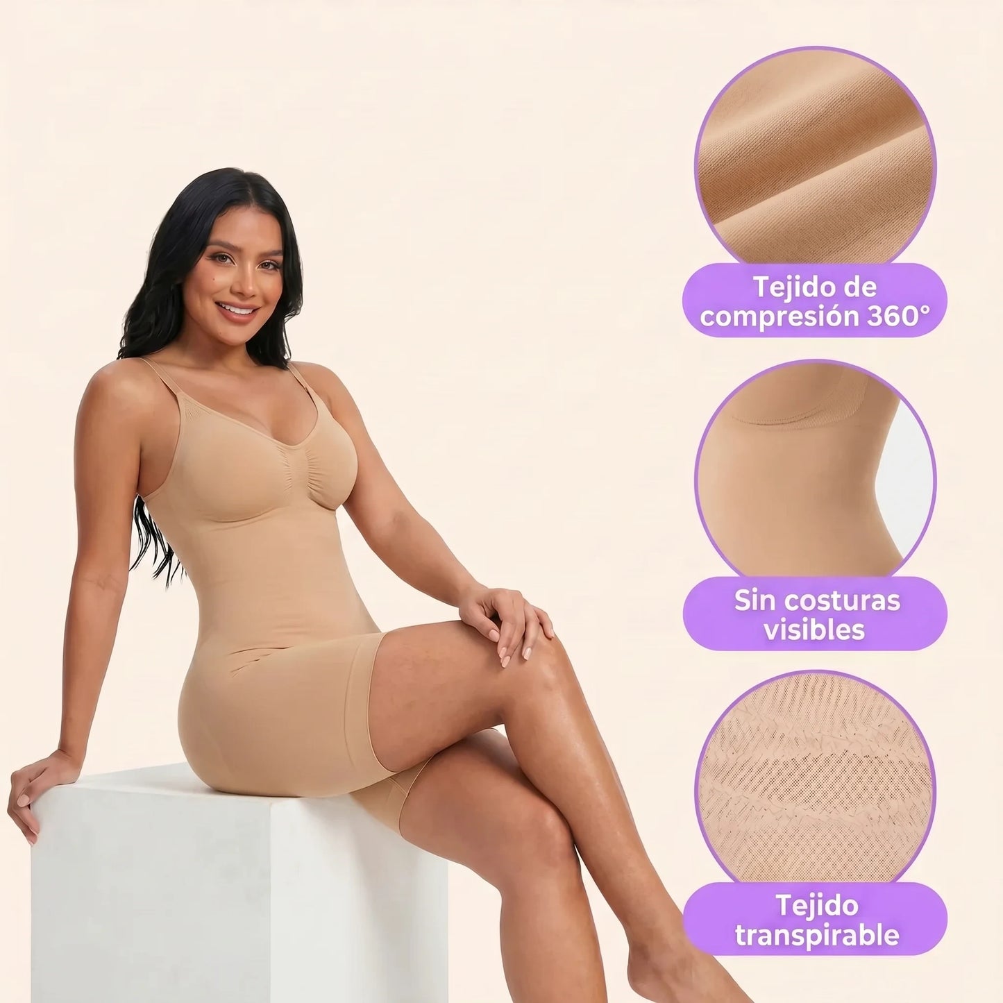 ShapeAll™ — Body Moldeador | Moldea figura completa + realza busto + Regalo incluido! 🎁